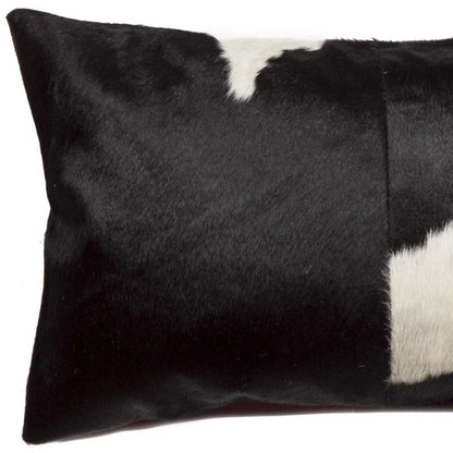 Black & White Cowhide Pillow