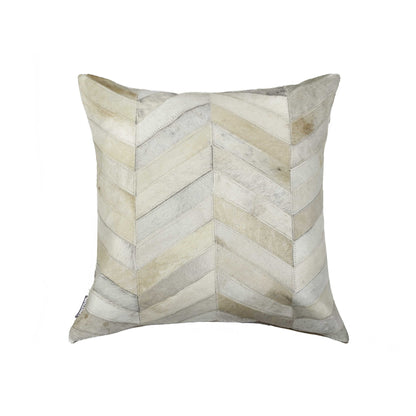 Natural Chevron Cowhide Pillow