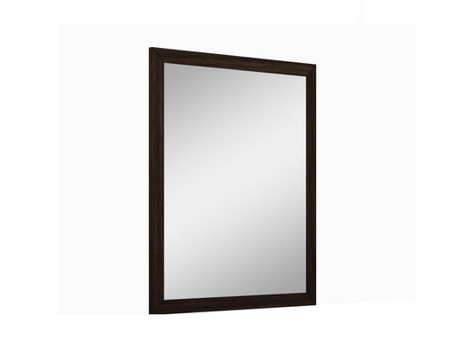 Dark Brown Framed Dresser Mirror