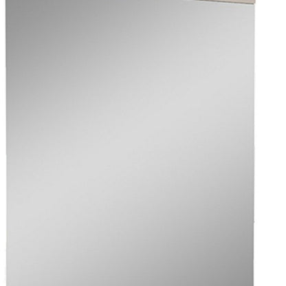Beige Rectangle Dresser Mirror