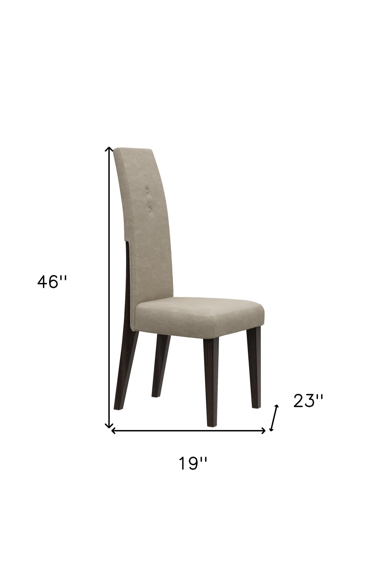 Brown & Espresso Microfiber Dining Chair - Set of 2