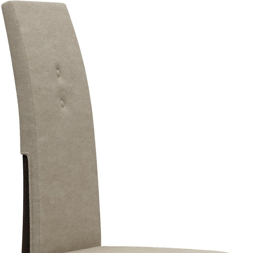 Brown & Espresso Microfiber Dining Chair - Set of 2