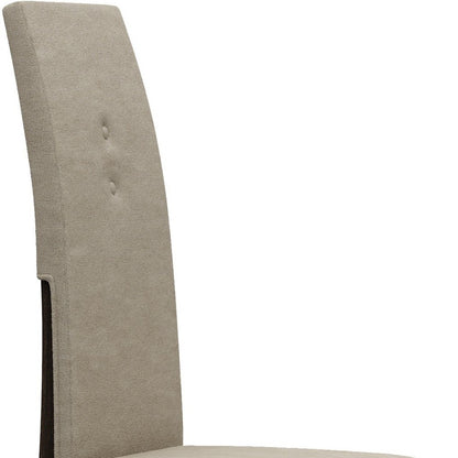 Brown & Espresso Microfiber Dining Chair - Set of 2
