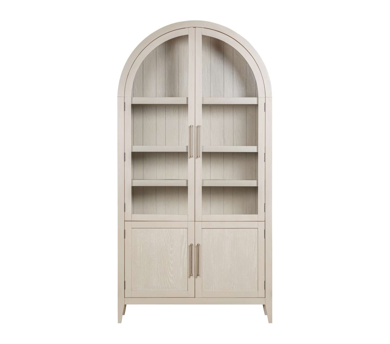 Fynn Light Oak Display Cabinet - Straight On