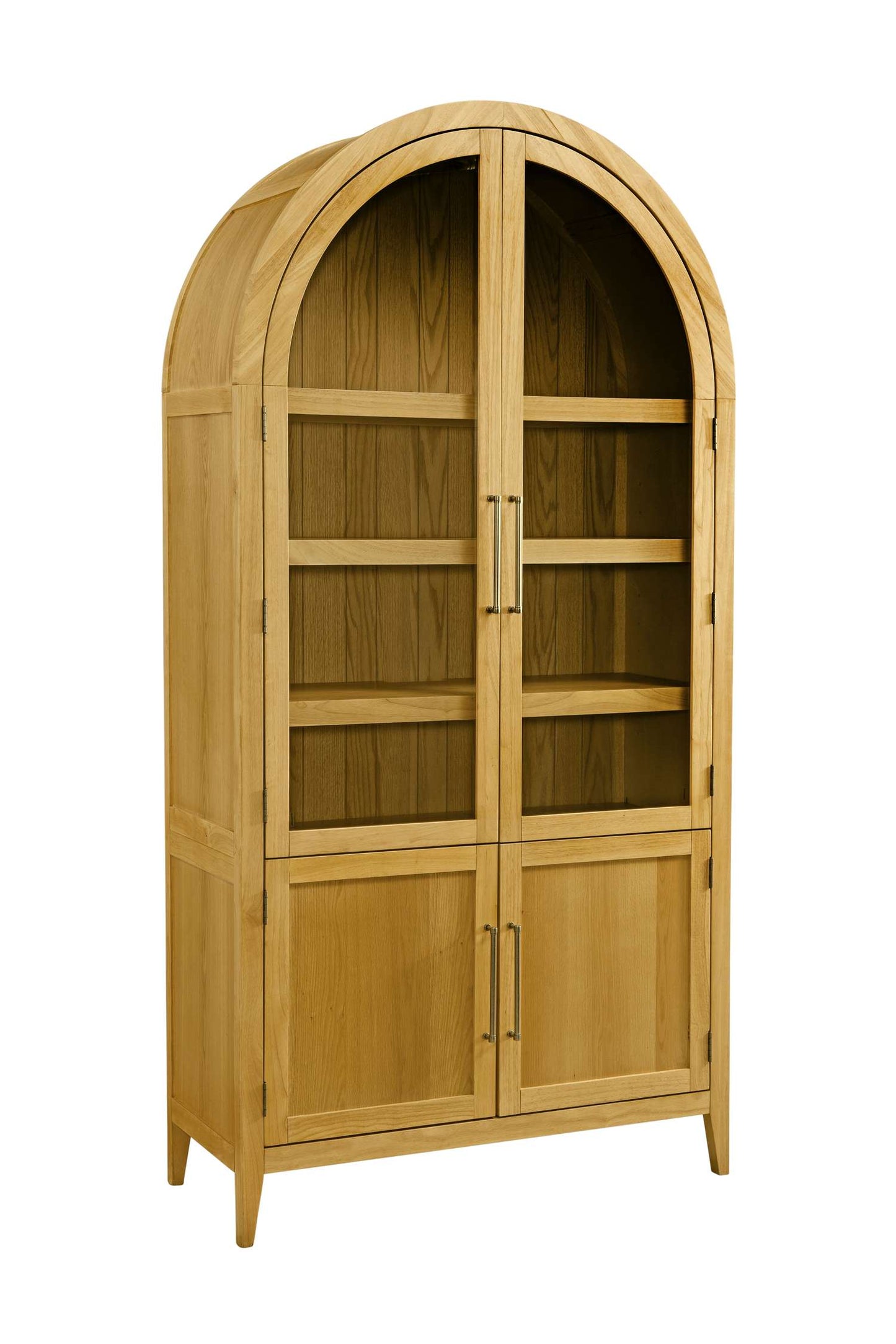 Fynn Blonde Display Cabinet - Angle
