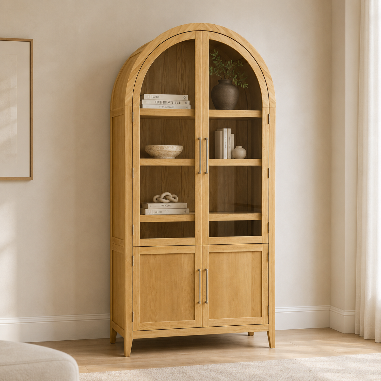 Fynn Blonde Display Cabinet - Main