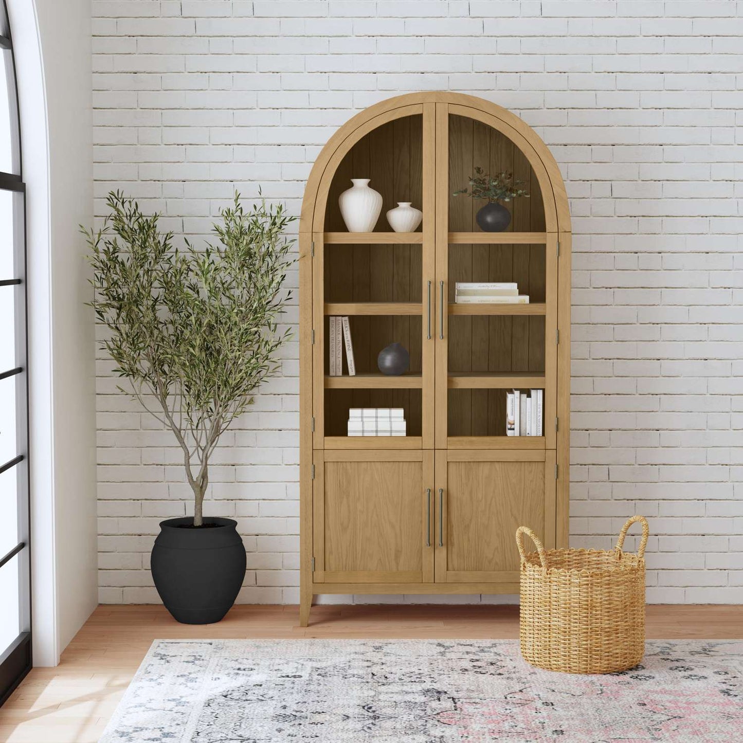 Fynn Blonde Display Cabinet - Room Scene