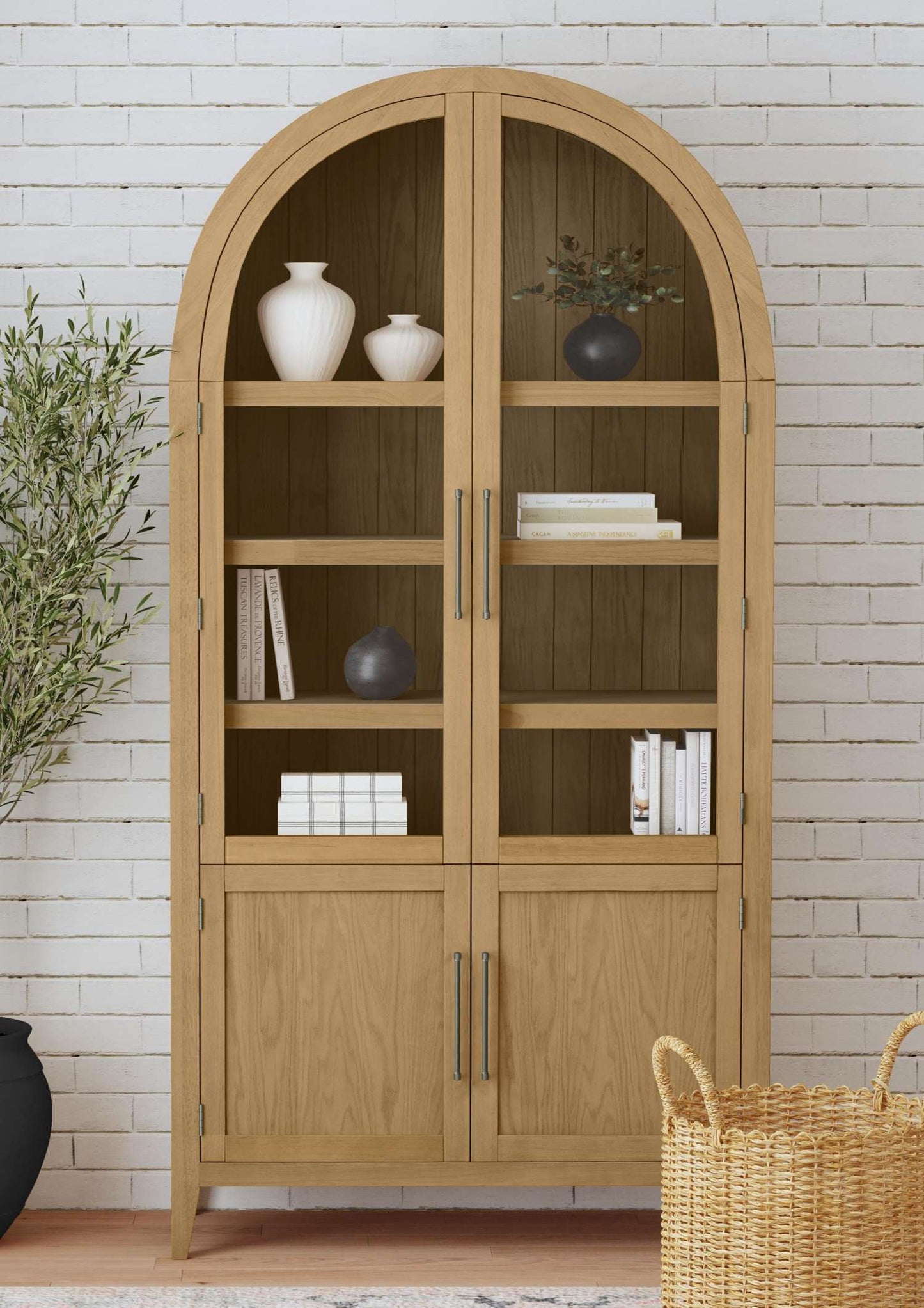 Fynn Blonde Display Cabinet - Room Scene