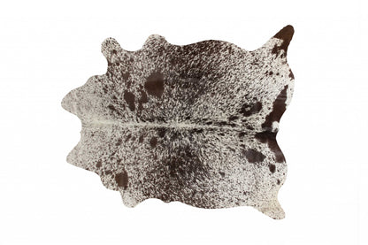 5 x 7 White Chocolate Cowhide  Rug
