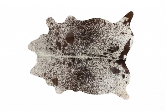 5 x 7 White Chocolate Cowhide  Rug