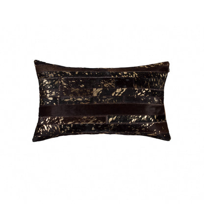 Chocolate Cowhide Pillow