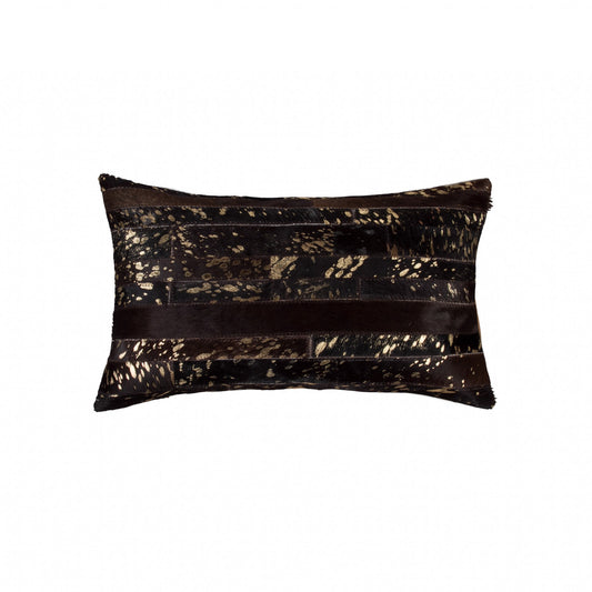 Chocolate Cowhide Pillow