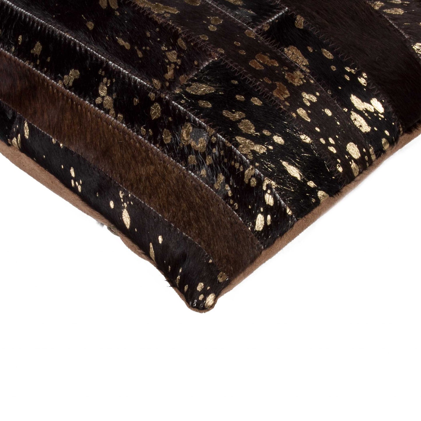 Chocolate Cowhide Pillow