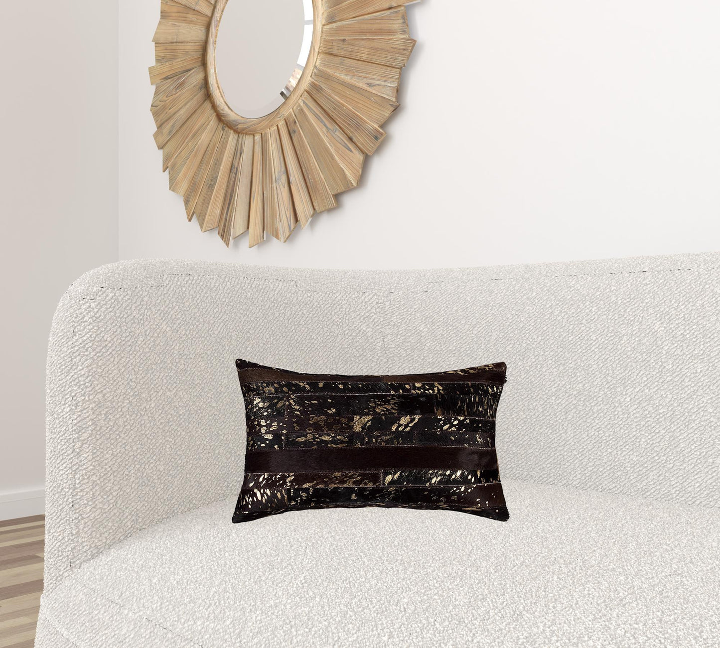 Chocolate Cowhide Pillow