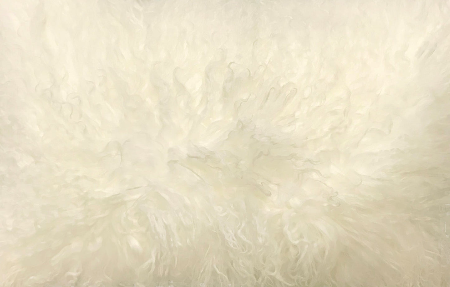 Creamy Genuine Tibetan Lamb Fur Pillow w/ Microsuede Backing