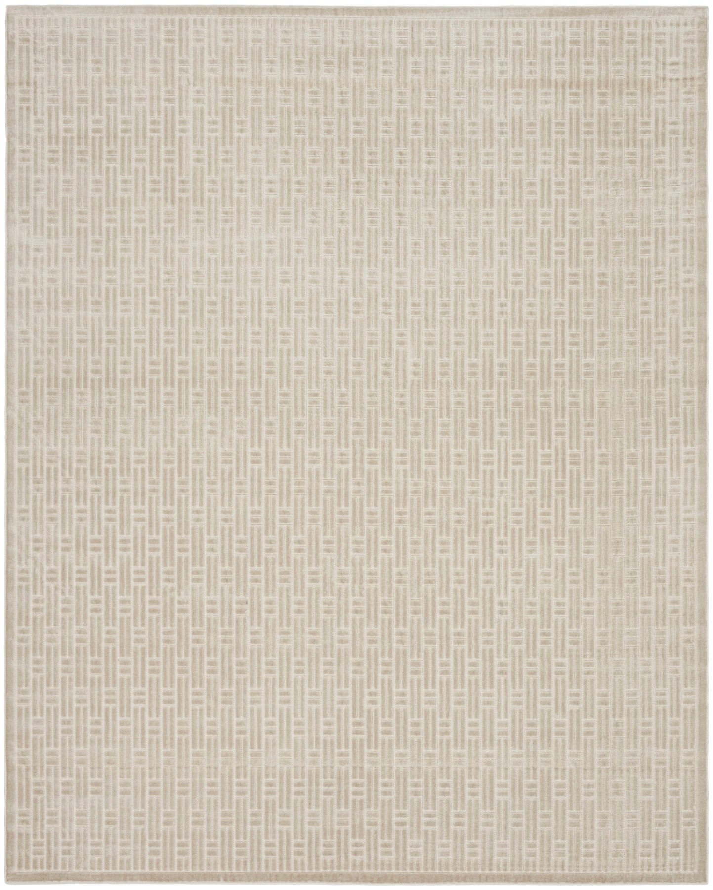 Nourison Charm Silver & Ivory Pet Friendly Machine Washable Rug - Main
