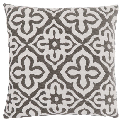 Taupe Geometric Pillow