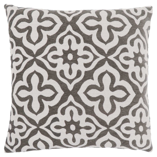 Taupe Geometric Pillow
