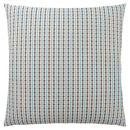 Blue & Gray Striped Pillow