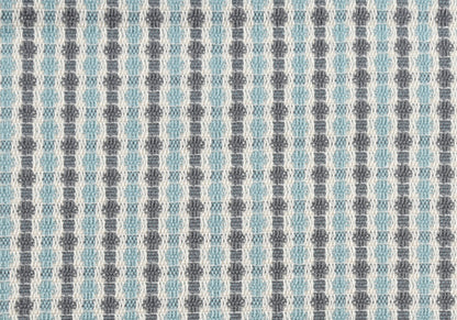 Blue & Gray Striped Pillow