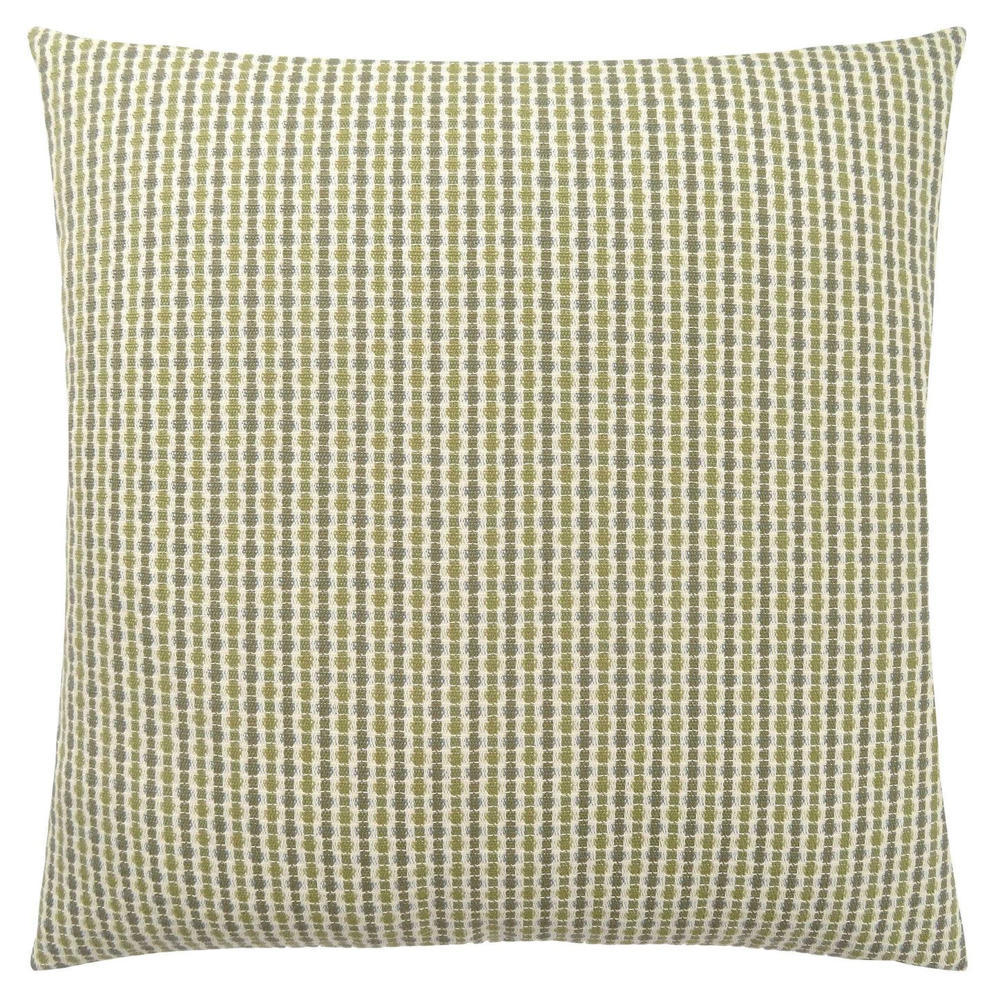 Green & White Striped Pillow