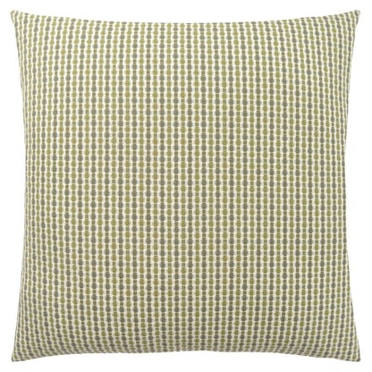Green & White Striped Pillow