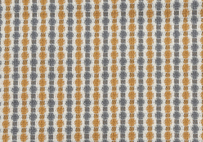 Gray & Gold Striped Pillow