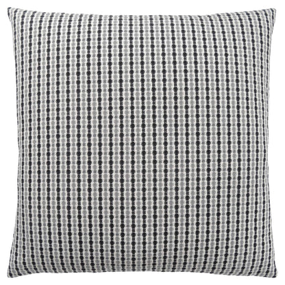 Black Gray & White Striped Pillow