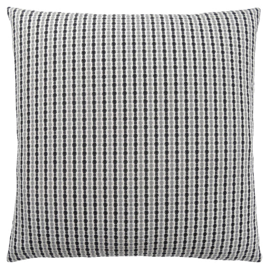 Black Gray & White Striped Pillow