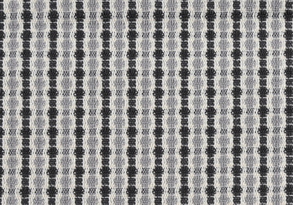 Black Gray & White Striped Pillow