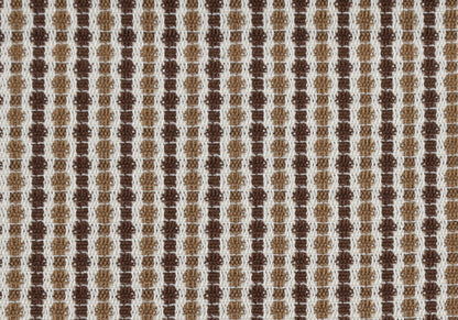 Brown & White Striped Pillow
