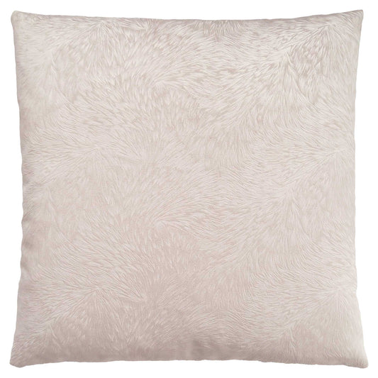 Taupe Velvet Feather Pillow
