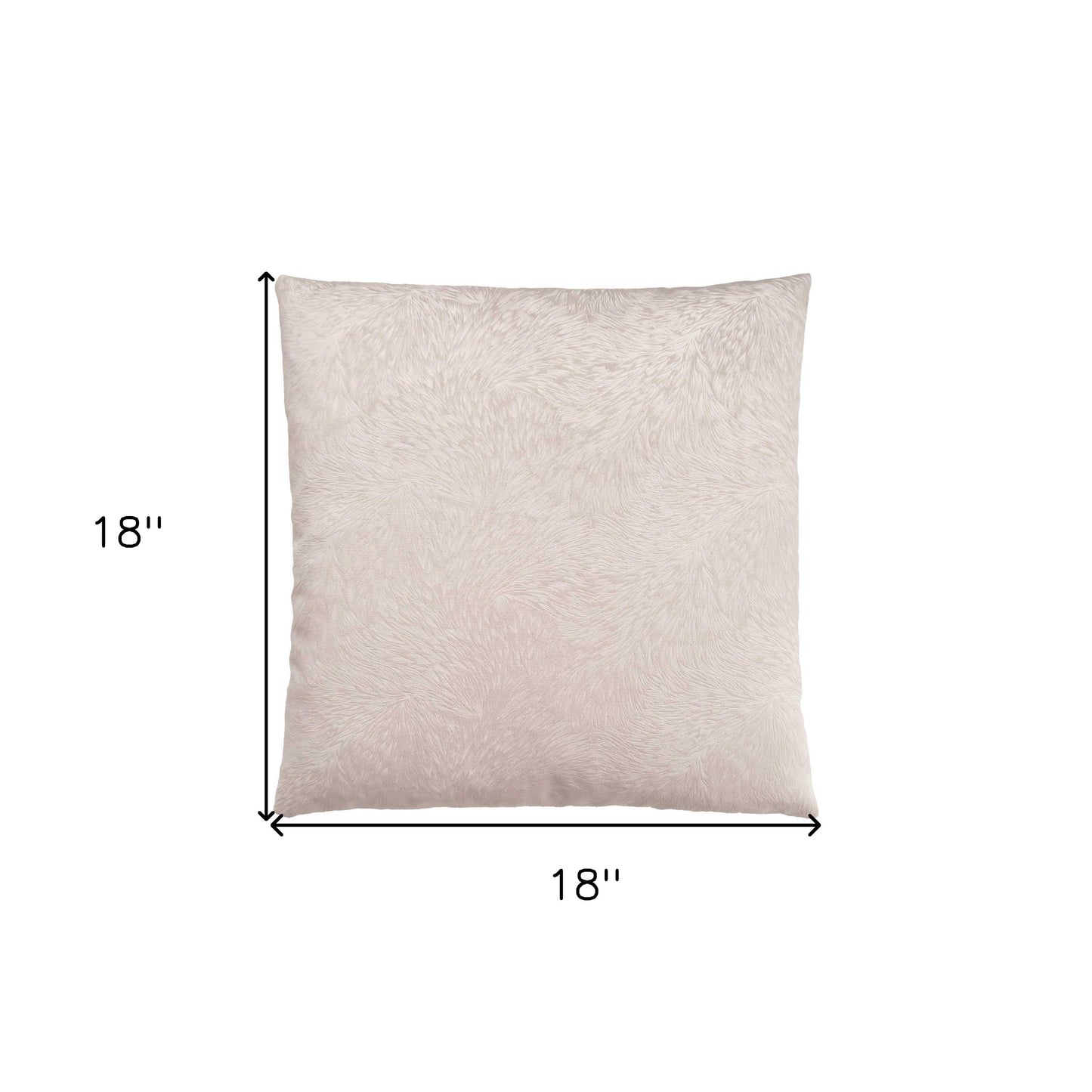Taupe Velvet Feather Pillow