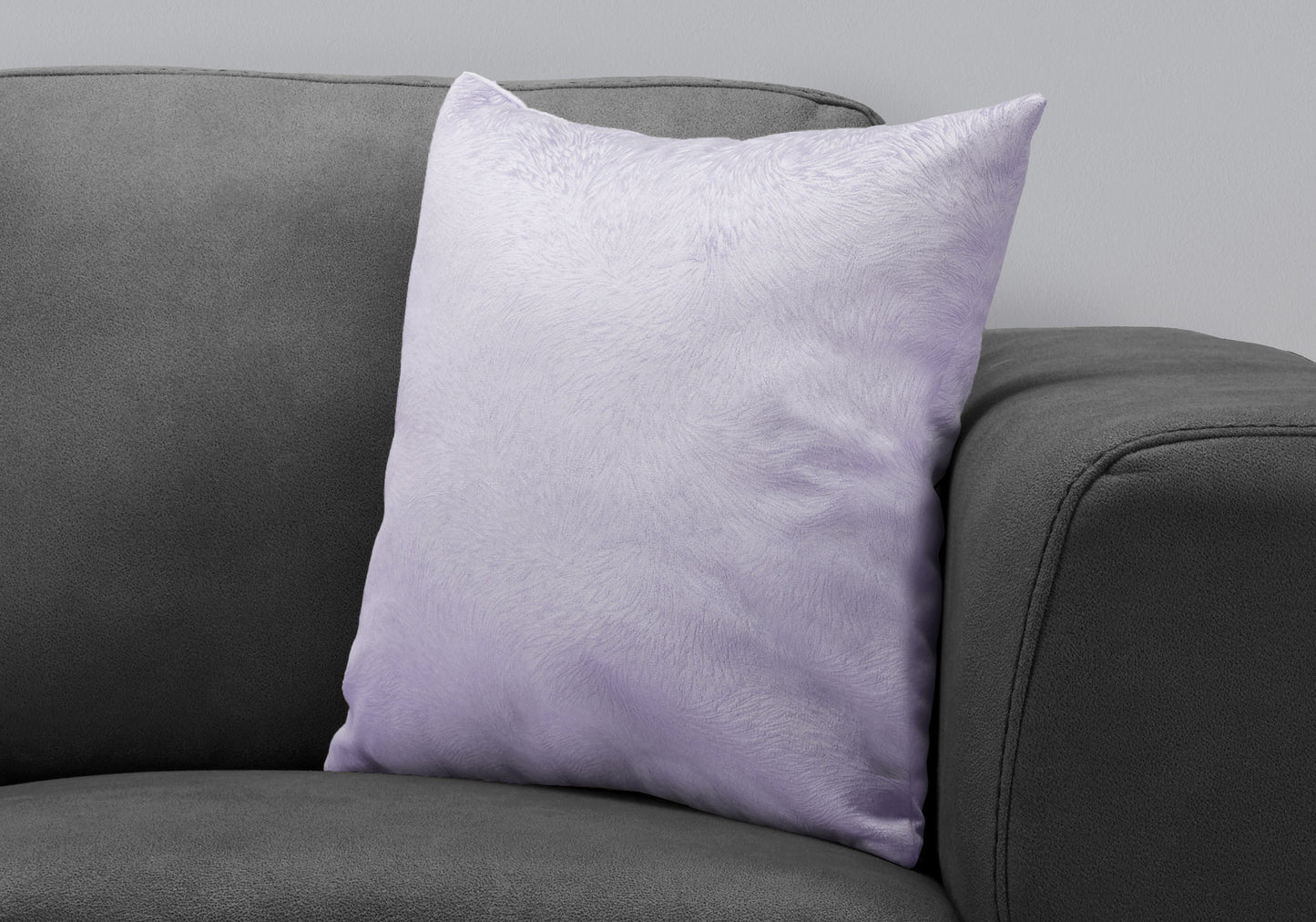 Purple Velvet Feather Pillow