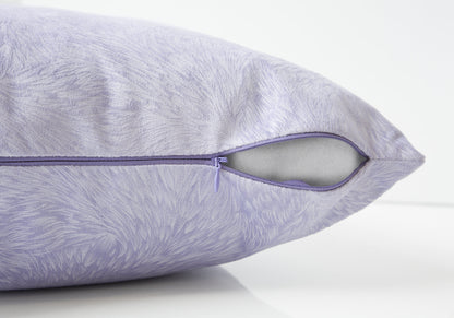 Purple Velvet Feather Pillow