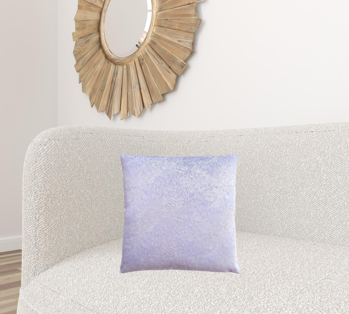Purple Velvet Feather Pillow