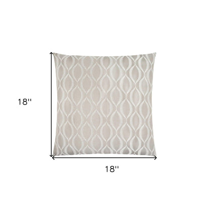 Taupe Ogee Pillow