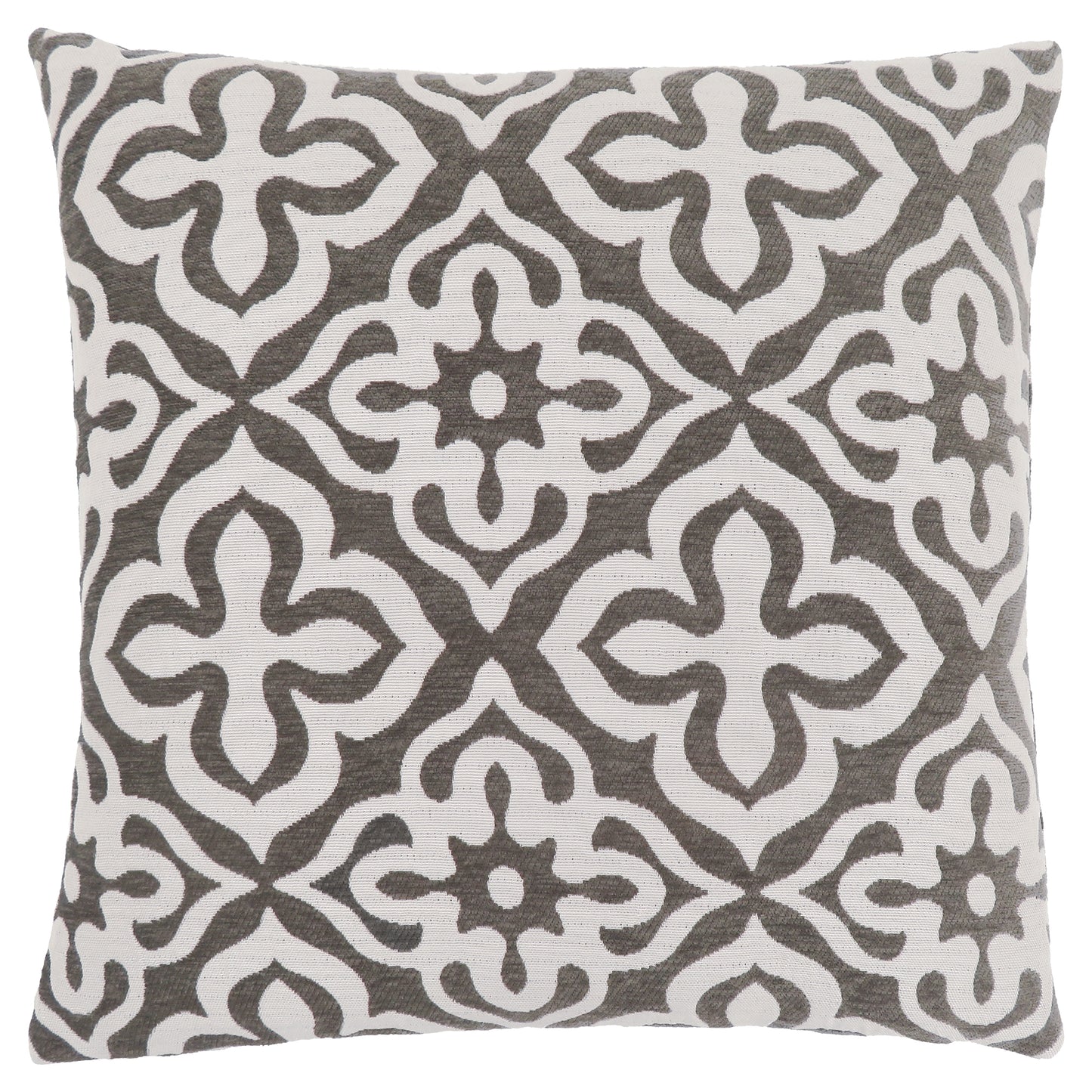 Taupe Geometric Pillow