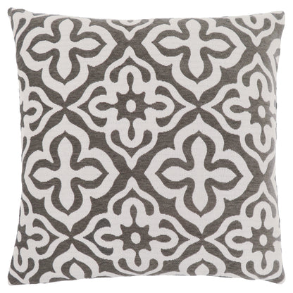 Taupe Geometric Pillow