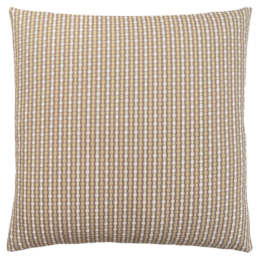 Taupe Striped Pillow