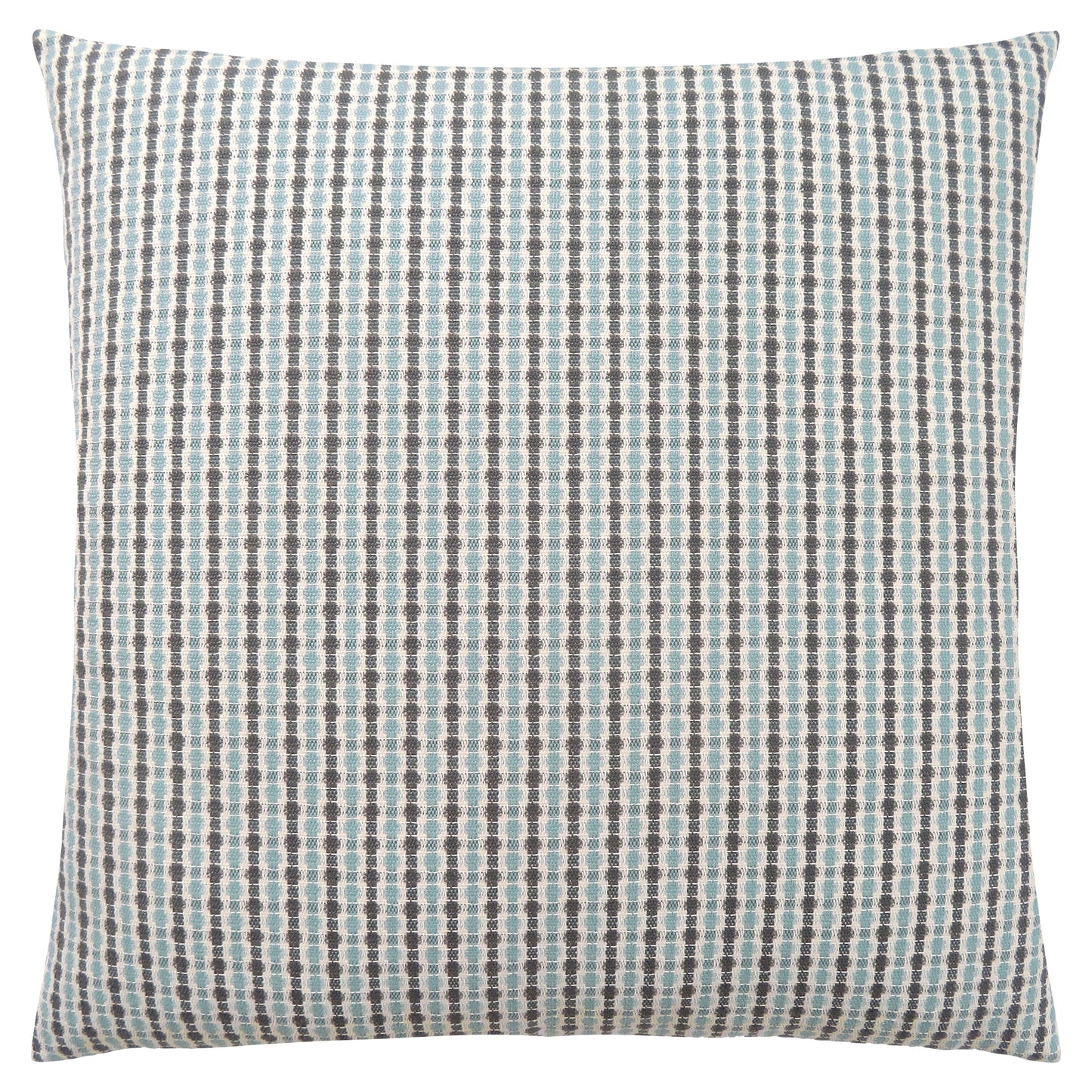 Blue & Gray Striped Pillow