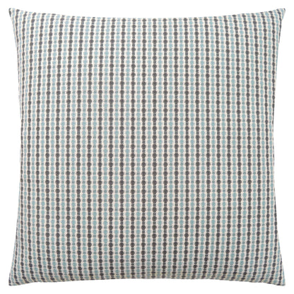 Blue & Gray Striped Pillow