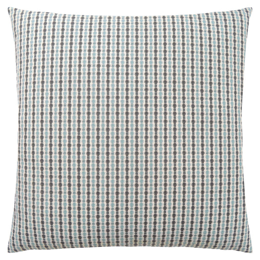 Blue & Gray Striped Pillow