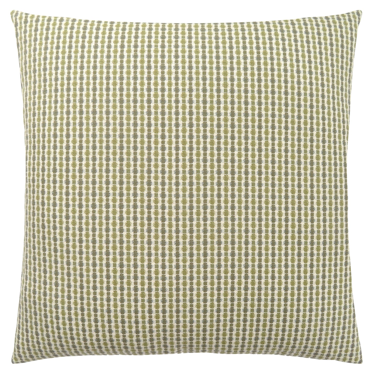 Green & White Striped Pillow