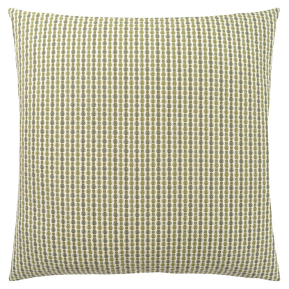 Green & White Striped Pillow
