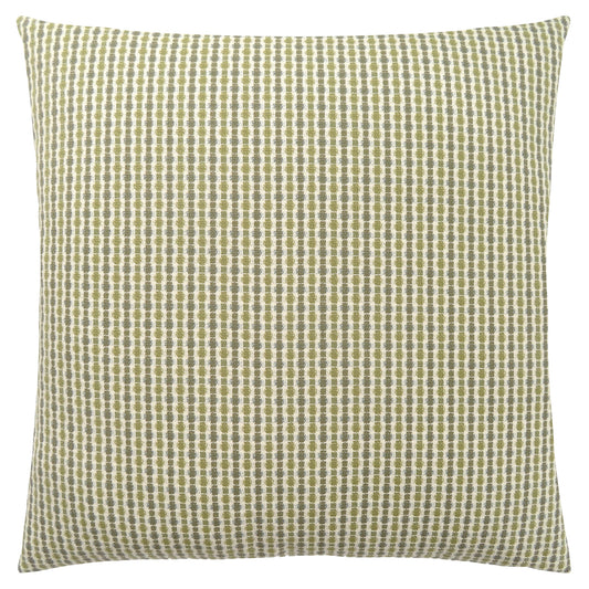Green & White Striped Pillow