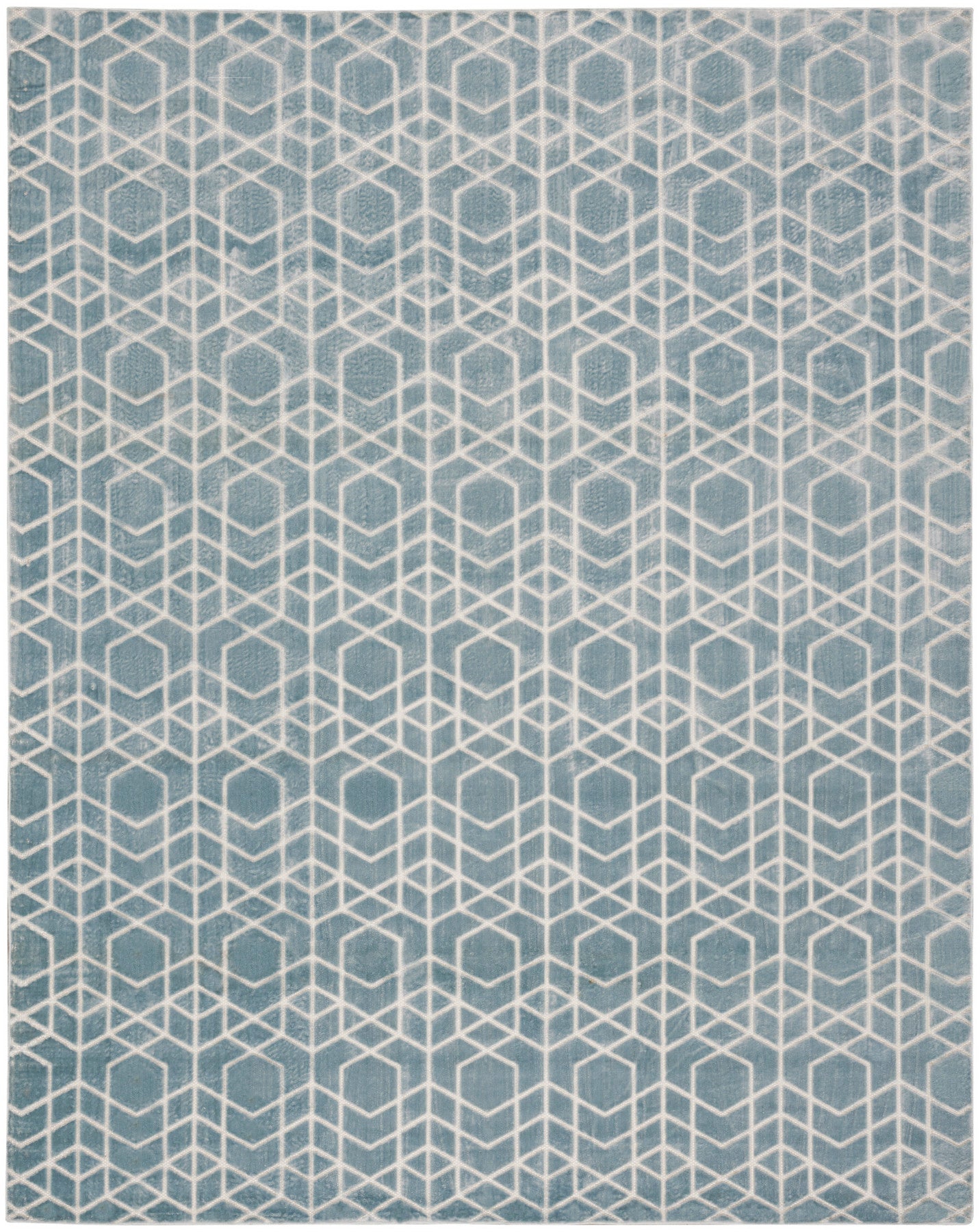 Nourison Charm Blue & Ivory Pet Friendly Machine Washable Rug - Main