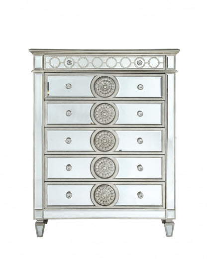 Brown Solid Wood 6-Drawer Dresser