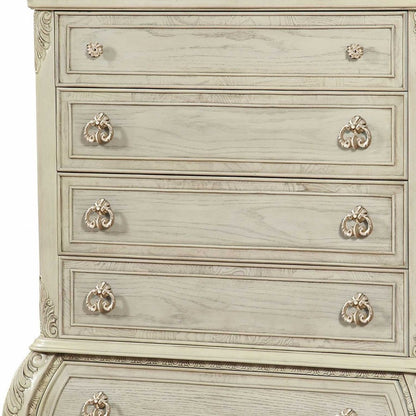 Natural Solid Wood 6-Drawer Double Dresser