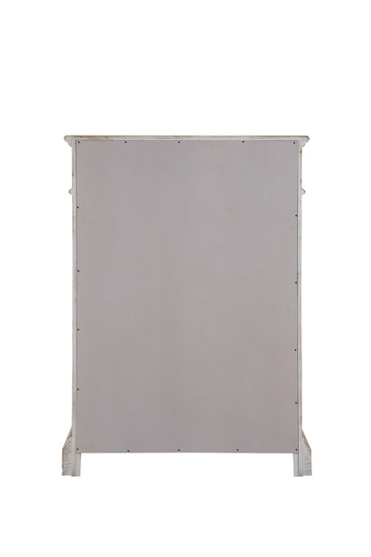 Gray Solid Wood 6-Drawer Double Dresser